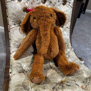 Victorian Trading Company Collectible plush Elephant Butterscotch Mohair poly